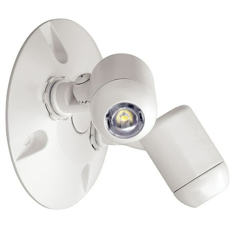 Hubbell Emergency Light HUBBELL LIGHTING EVODW Dual-Lite Led Outdoor Emergency Remote Lighting, Double Head, White ()
