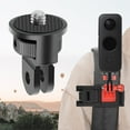 thumbnail image 5 of Aluminum Alloy  Two-card Slot 1/4 inch Screw Tripod Adapter 360Rotating Mount Holder For Gopro For Insta360 Spare Part Accessory, 5 of 5