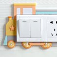thumbnail image 3 of Silicone Light Switch Protective Cover Cartoon Luminous Socket Sticker cover Switch decorative Room Wall Panel Decor, 3 of 6