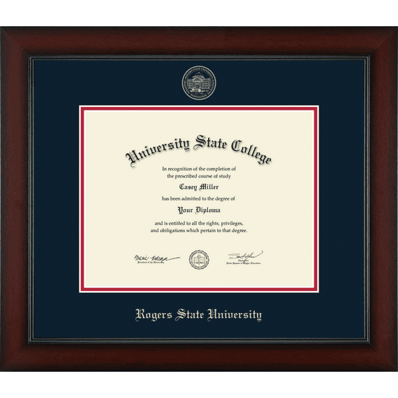 Rogers State University Diploma Frame, Document Size 11" x 8.5"