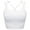White, variant on SHCKE Women Wirefree Tube Top Chest Pad Vest Without Steel Ring Sling Vest Medium Support Cross Back Bra