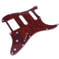 thumbnail image 3 of Partes De Guitarra Partes De Guitarra Protector de golpeador de PVC para guitarra eléctrica de 3 capas para Fender Strat ST (rojo), 3 of 6