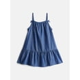 thumbnail image 2 of Wonder Nation Toddler Girls Cami Dress and Mock Neck Tee Set, 2 Piece, Sizes 12M-5T, 2 of 3