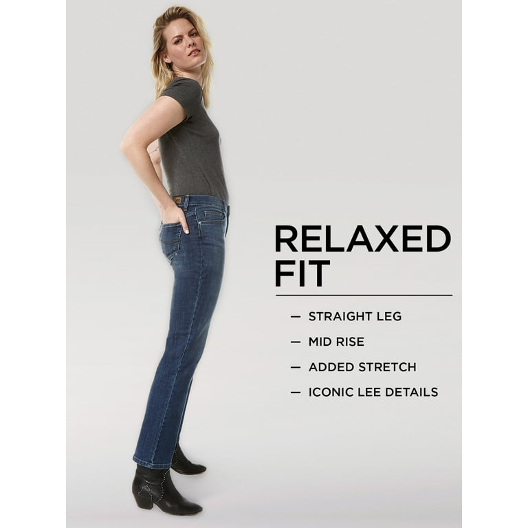 Lee Women's Stretch Relaxed Fit Straight Leg Jean 