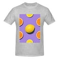 thumbnail image 4 of Bingfone Yellow Lemon And Orange Men'S Loose Fit Short-Sleeve Pocket T-Shirt, 4 of 7