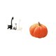 thumbnail image 5 of Estatua de alce y ciervo,Estatua de jirafa de cerámica,adorno moderno para decoración del hogar,Almohadas de calabaza de Halloween,Almohadas de calabaza de Halloween Decoración del hogar, 5 of 8