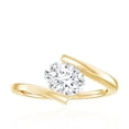 thumbnail image 4 of 1CT Lab Diamond East West Oval Engagement Ring - EF-VS Quality - With Jewelry Box, 14K Yellow Gold, US 6.00, 4 of 8