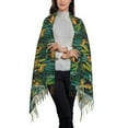 thumbnail image 2 of Sigee Jungle Leopard Yellow for Scarf for Women Winter Warm Scarfs with Fringe, 2 of 8