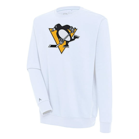 Men's Antigua  White Pittsburgh Penguins Victory Pullover Sweatshirt