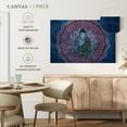 thumbnail image 5 of Elephant Stock Peaceful Buddha Wall Art - Horizontal Canvas Wall Art - Living Room Wall Decor - Religion And Spirituality Canvas - Turquoise And Red Decor - 30" x 20", 5 of 8
