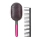 thumbnail image 1 of Peine Juego de 2 piezas de peine de paleta, peine de dientes anchos, masaje del cuero cabelludo, cepillo de pelo con cojín de aire, peine suave antideslizante antiestático, 1 of 8