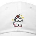 thumbnail image 2 of DALIX Adorable Unicorn Bunny Hat Womens Embroidered Baseball Cap in White, 2 of 6