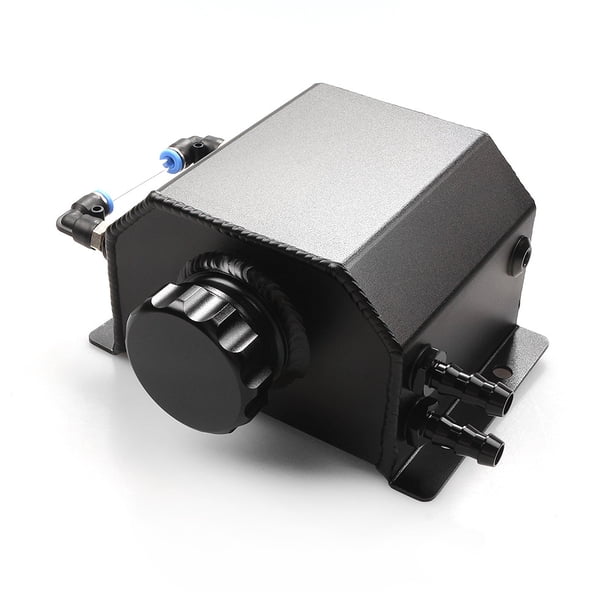 Tanque de expansión de desbordamiento de refrigerante de automóvil de aluminio de 1 l, recipiente colector de aceite