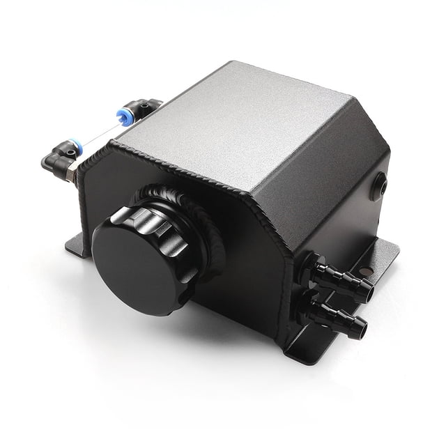 Tanque de expansión de desbordamiento de refrigerante de automóvil de aluminio de 1 l, recipiente colector de aceite