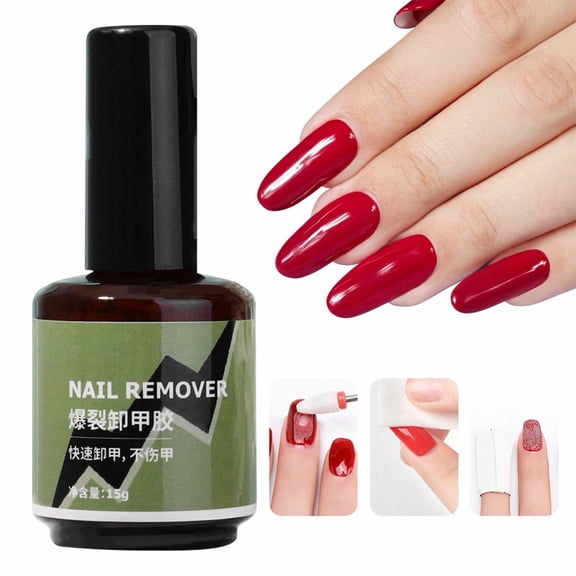 15Ml Burst Nail Remover Gel A - Professional Strength Gel Nail Remover 15Ml, Fast Acting Formula for Salon Use, Nail Removal Supplies Easter Mother'S Day Remover Makeup Organizers