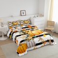 thumbnail image 3 of Erosebridal Harvest Pumpkin Bedding Queen Comforter Set, Maple leaf Down Comforter, Rustic Farmhouse Room Decor, 3pcs, 3 of 7