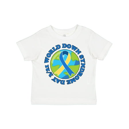 

Inktastic World Down Syndrome Day March 21 with Planet Earth Gift Toddler Boy or Toddler Girl T-Shirt