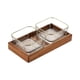 thumbnail image 3 of Cuencos para servir divididos con bandeja de madera, plato para frutos secos, cuencos decorativos multiusos para frutos secos, pasteles, postres y ape, 3 of 9