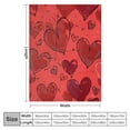 thumbnail image 4 of Shiartex Red Hearts Throw Blanket Soft Warm Flannel Blanket for Girls Women Valentines Day Gifts Blankets for Girlfriend Boyfriend Wife Birthday Decorations Couch Sofa Bed Home 50x60in, 4 of 6