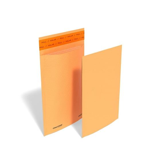 Staples Coastwide Professional 6.75" x 9" Self-Sealing Bubble Mailer Kraft 500/Carton CW56637VS