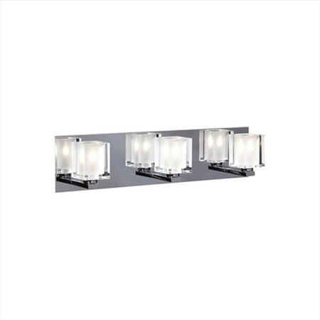 

PLC Lighting 3483 PC Vanities 3 Light Halogen 120V 40W in Polished Chrome