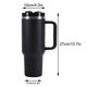 thumbnail image 3 of Taza para coche, taza con mango de acero inoxidable 304, taza de hielo con pajita, 40oz, 3 of 8