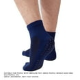 thumbnail image 4 of Wide Grips Non Slip Breathable Loose Fit Socks for Obese Dark Blue 2-Pairs, 4 of 7