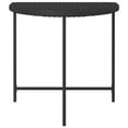 thumbnail image 2 of vidaXL Garden Table Black 80x50x75 cm Poly Rattan, 2 of 4