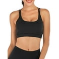 thumbnail image 2 of 2Pack Women Sports Bra Strappy Sexy Sports Bra Cross Back Strappy Removable Pads Yoga Running Workout Bra Yoga Gym Activewear Fitness Bra, 2 of 7