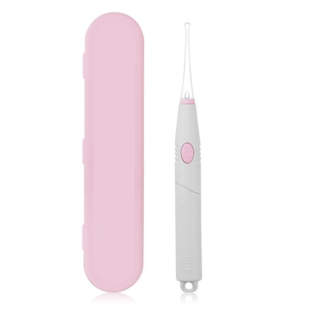 Vogacara Earpick Linterna Luminoso Antideslizante Herramienta de eliminación de cerumen Curette Cera Operado por batería Limpieza Ear Pick con cuidado de los oídos Blanco