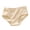 Apricot, variant on Women Cotton Underwear Mid Waist Stretch Briefs Ladies Seamless Full Coverage Panties Breathable Underpants