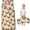 Rooster and Brushstroke Cream Pattern, variant on Rooster and Egg Brown Pattern Teens Toddler Nap Mat with Pillow, Sleeping Mat Bag for Preschool Daycare 59"x22"