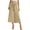 Khaki, variant on Posijego Womens Wide Leg Capris Business Work Dress Pants Waistband Cropped Trousers with Pockets