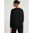 thumbnail image 3 of Scoop Women's and Women's Plus Ultimate Scubaknit Cropped Sweatshirt with Drop Sleeves, Size XS-4X, 3 of 5