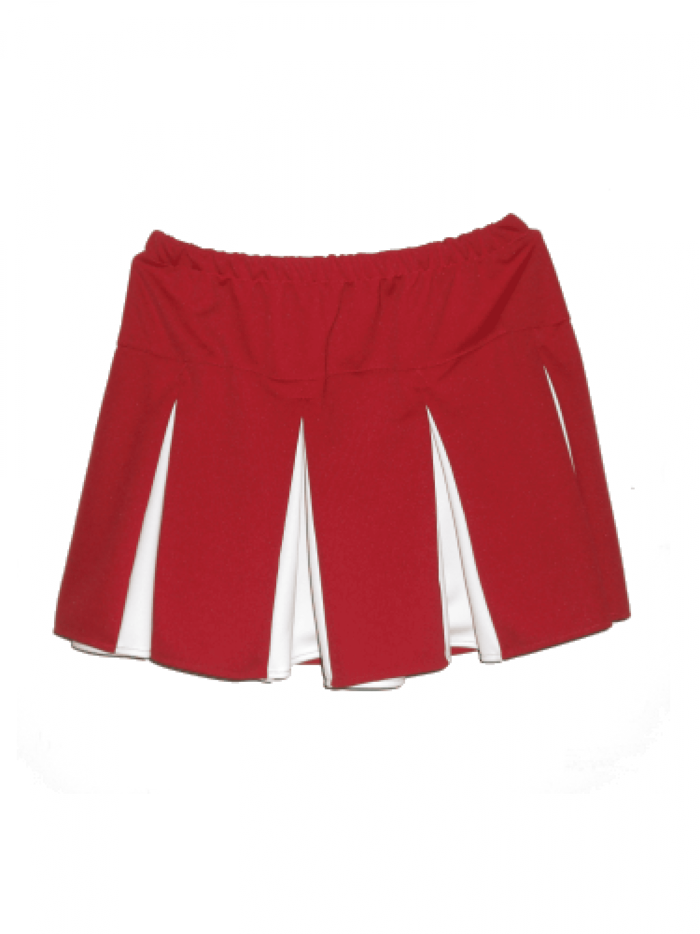 white pleated cheerleader skirt