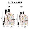 thumbnail image 3 of JIALIOU Mini Backpack Purse for Women Quilted Casual Daypack Small Travel Shoulder Bag, Colorful Bunnies and Eggs, 3 of 7