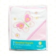 thumbnail image 3 of Spasilk Bath Hooded Towels & Washcloths Set for Babies, 23-Piece Gift Set, White Butterfly, 3 of 7