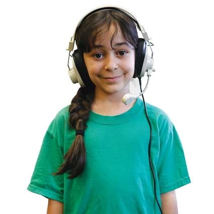 Califone Deluxe Multimedia Stereo Headsets w/Mic and To Go Plug