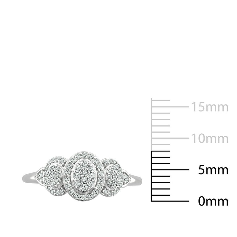 Color of Love 1/4 Carat T.W. Diamond Promise Ring in 10K White Gold (I-J,I3)