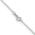thumbnail image 3 of 14K White Gold Box Chain Styles Necklace 16 inch Carded .5 mm Link with Spring Ring Clasp 0.5, 3 of 4