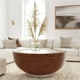 thumbnail image 2 of Butler Specialty Company Harding Rattan Drum Coffee Table - Brown, 2 of 6