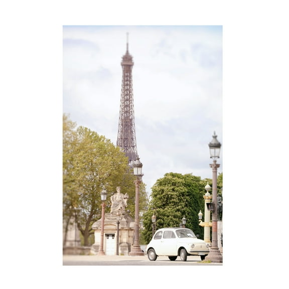 Canvas Wall Art - Carina Okula 'Paris Frozen in Time' Wall Art for Living Room, Bedroom, or Office Décor by Trademark Fine Art - 12 x 19 Inches