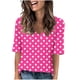 thumbnail image 1 of Camisetas Casuales de las Mujeres Impresas Manga Corta Cuello en V, Camiseta Ligera para Diario, Fiesta Y Primavera Verano, 1 of 4