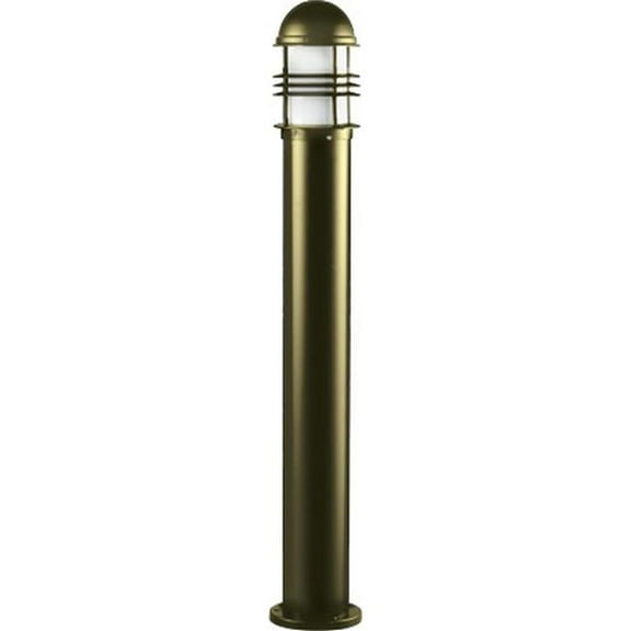 Dabmar Lighting D3200-L6-30K-BZ 120V E26 LED 6W 30K Powder Coated Cast Aluminium Open Cage Bollard Light, Bronze