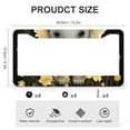 thumbnail image 3 of License Plate Frame Baby Elephant With Yellow Flowers Licenses Plates Frames Front Licenses Plate Covers Car Tag Frame 2 Pack Abstract Art Cute Funny Stainless Aluminum License Plate Cover for Us, 3 of 6