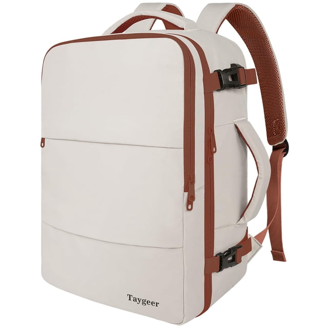 Mochila Taygeer para mujer de 35 litros con compartimento para portátil, color caqui