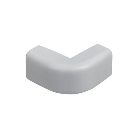 Corner Duct Raceway - CMPLE Wire Trak Outside Corner for Raceway PVC White, 3/4