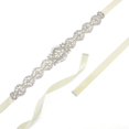thumbnail image 2 of PIKADINGNIS Wedding Sash Bridal Belts Braided Rhinestone Crystal Pearl Hairband for Bridal Grown/Formal Dress, 2 of 6