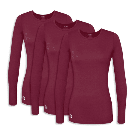 

Sivvan 3 Pack Women s Comfort Long Sleeve T-Shirt / Underscrub Tee