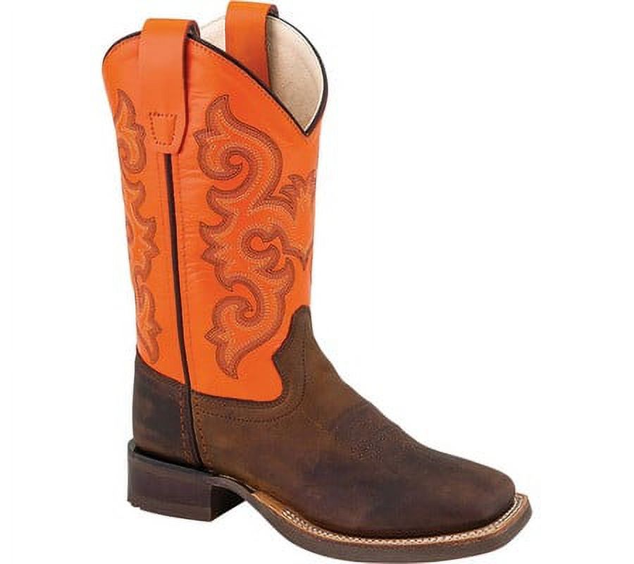 Old West Youth's Broad Square Round Toe Boots - Walmart.com